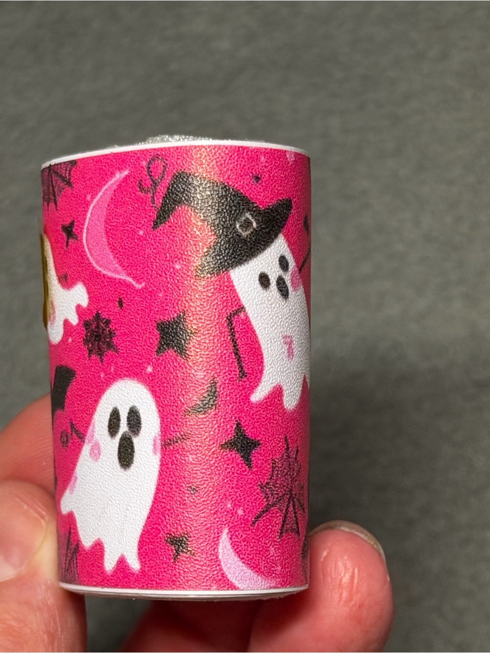 Spooky Halloween Ghost Faux Leather Tape